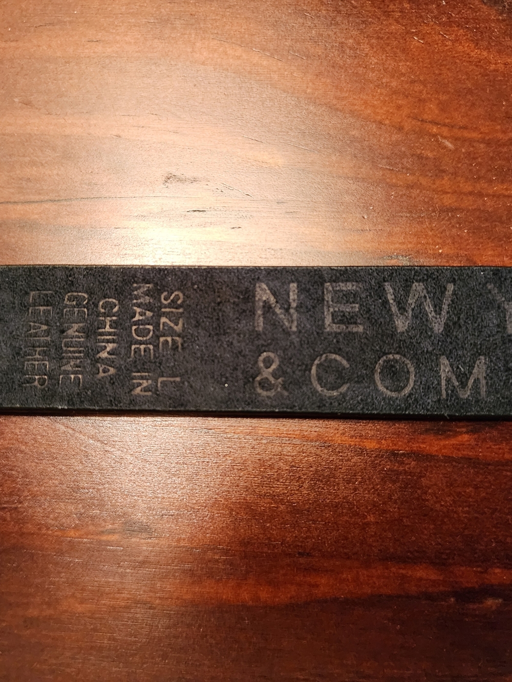 Womens Classic Black Leather Belt - Black - Picture 2 of 7